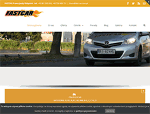 Tablet Screenshot of fast-car.com.pl